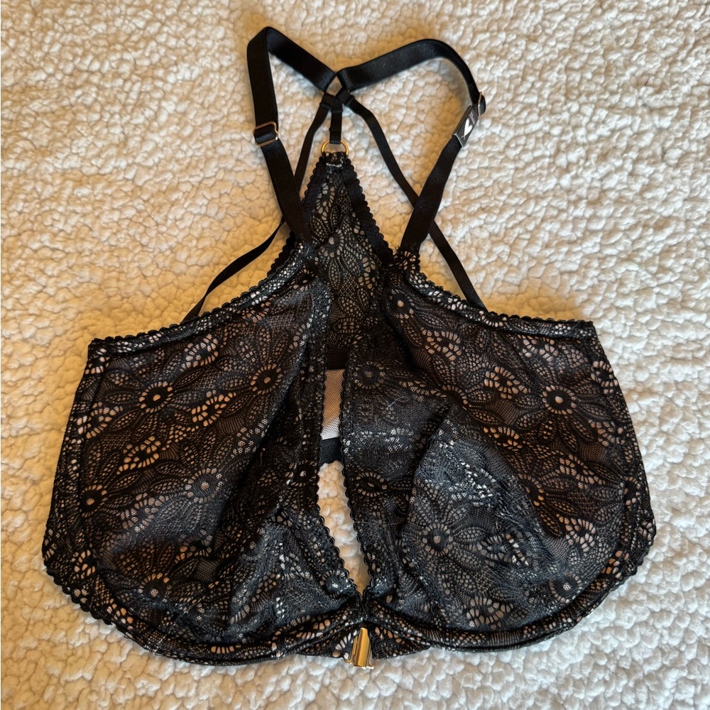 Victoria's Secret Black Lace Racer back Bra